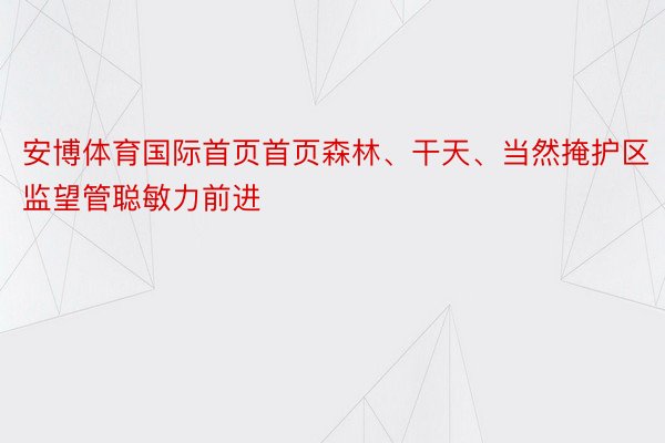 安博体育国际首页首页森林、干天、当然掩护区监望管聪敏力前进