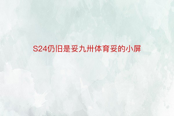 S24仍旧是妥九卅体育妥的小屏