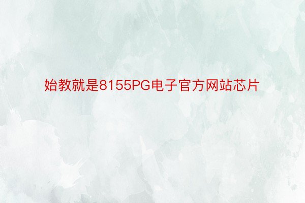 始教就是8155PG电子官方网站芯片