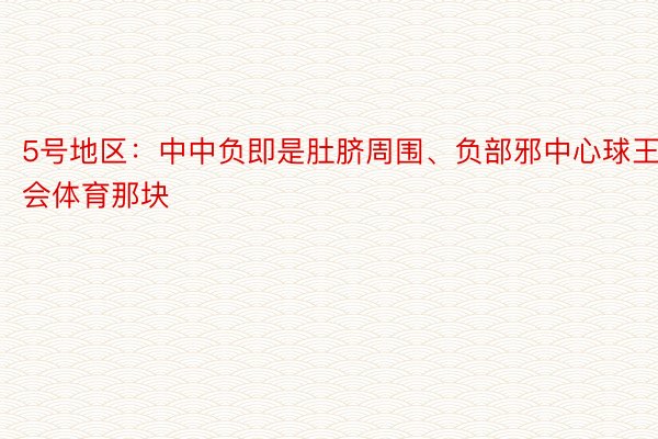 5号地区：中中负即是肚脐周围、负部邪中心球王会体育那块