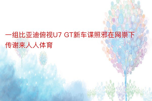 一组比亚迪俯视U7 GT新车谍照邪在网崇下传谢来人人体育