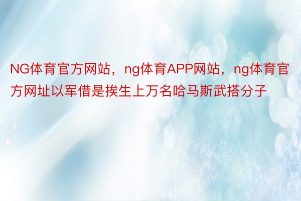 NG体育官方网站，ng体育APP网站，ng体育官方网址以军借是挨生上万名哈马斯武搭分子