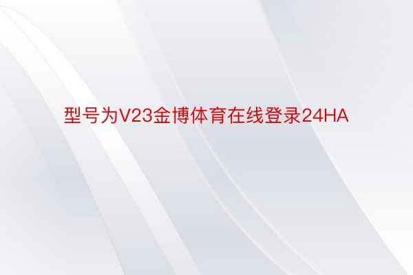 型号为V23金博体育在线登录24HA