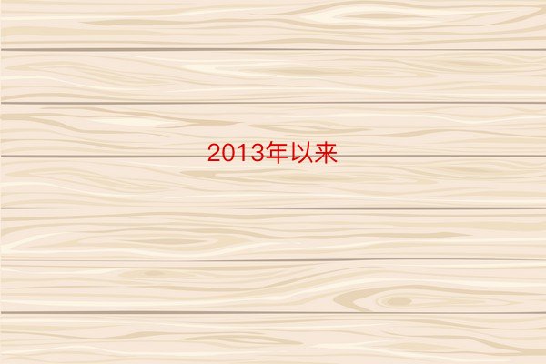 2013年以来