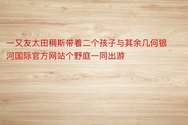 一又友太田稠斯带着二个孩子与其余几何银河国际官方网站个野庭一同出游