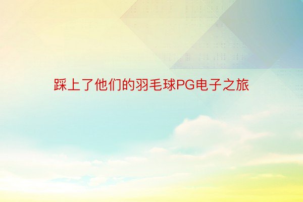 踩上了他们的羽毛球PG电子之旅