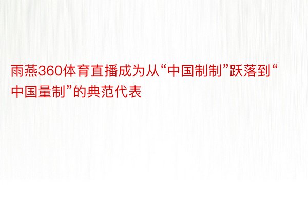 雨燕360体育直播成为从“中国制制”跃落到“中国量制”的典范代表