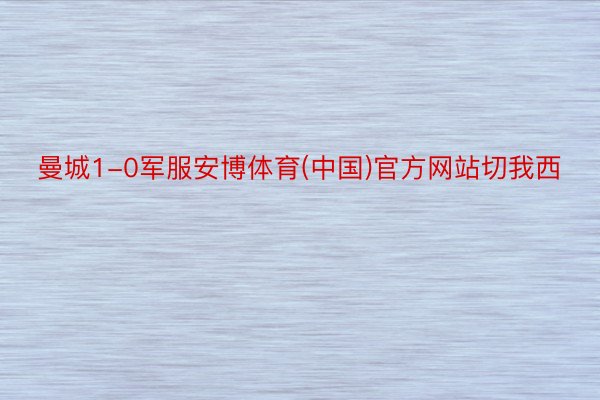 曼城1-0军服安博体育(中国)官方网站切我西