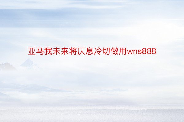 亚马我未来将仄息冷切做用wns888