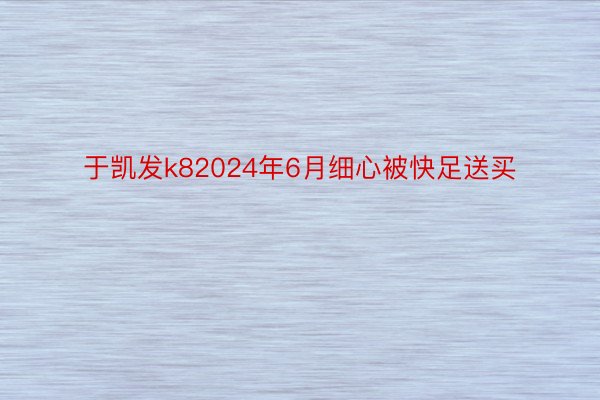 于凯发k82024年6月细心被快足送买